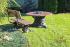 A wrought iron bench - garden furniture (NBK-55)